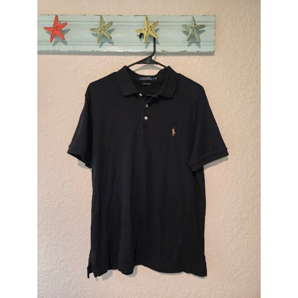 Polo RL Black Polo with Flesh Pony